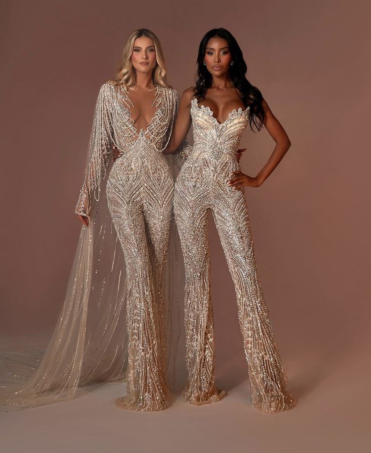 Bridal Jumpsuit The Bride, Formal Gala Dress, Albina Dyla, Wedding Jumpsuits, Bridal 2023, Estilo Kim Kardashian, Debut Gowns, Bridal Bodysuit, Wedding Pantsuit