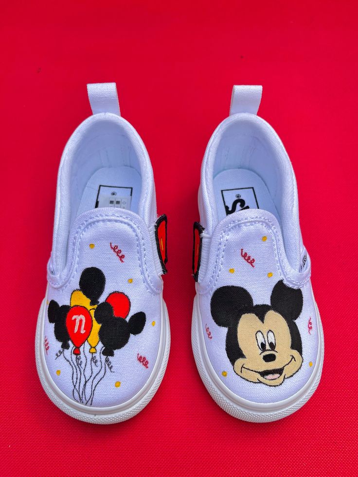 Say "Happy Birthday!" with a custom pair of birthday Mickey shoes. Themed birthdays are always the ones people remember, why not make it just a little extra special with custom shoes for the birthday girl/boy. Customized White Sneakers For Gift, Customized White Sneakers As Gift, Customized White Sneakers As A Gift, White High-top Sneakers For Birthday, White Round Toe Sneakers For Gift, Personalized White Sneakers For Gifts, White Personalized Sneakers For Gift, Personalized White Sneakers As Gift, White Personalized Sneakers As Gift