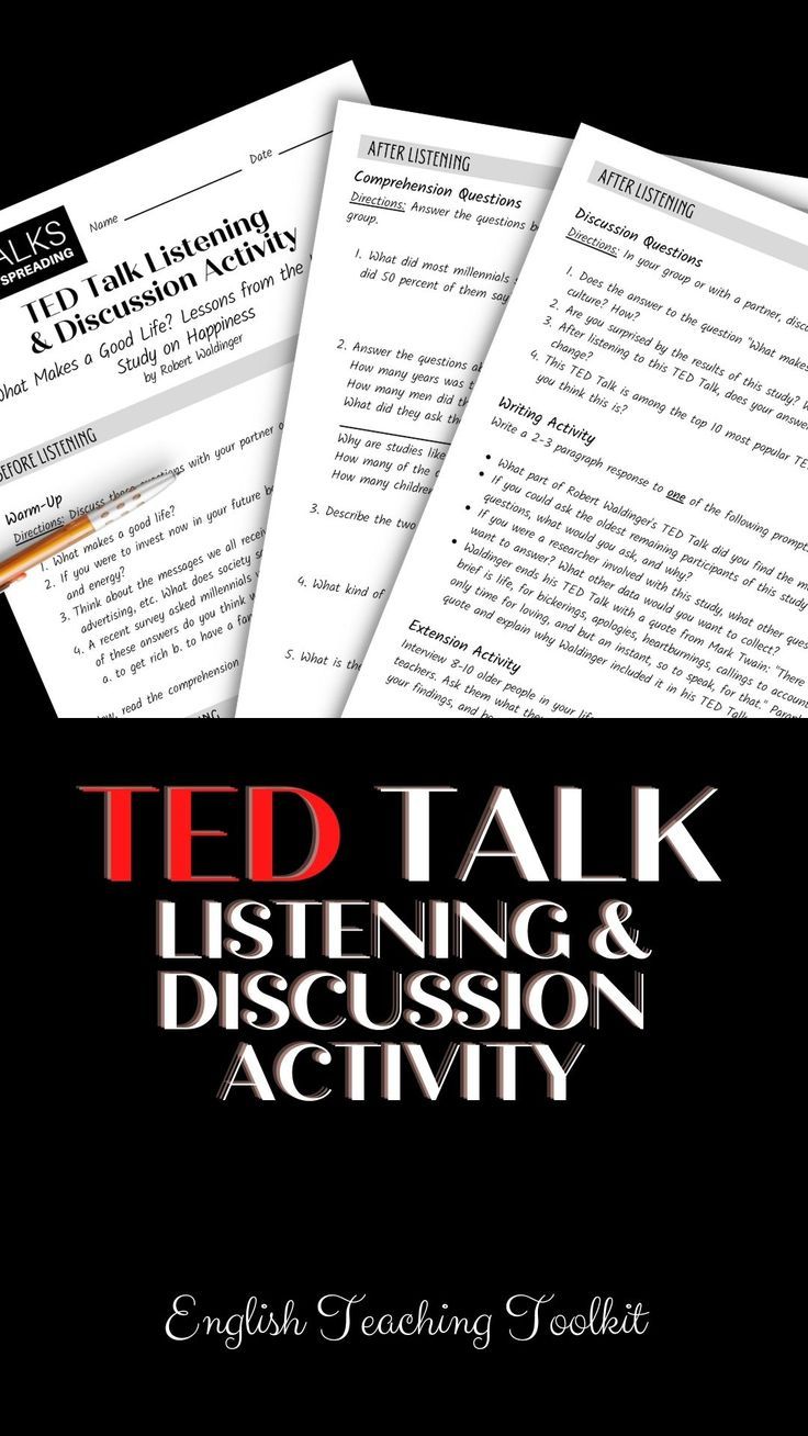 TED Talk Activities for Teens, Adults, and ESL Activities For High School, Sub Plan, Esl Activities, Teaching Special Education, Speaking Activities, Ted Talk, English Teaching, English Resources, English As A Second Language (esl)