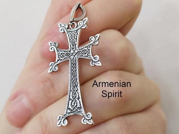 Armenian jewelry Large Cross Men Silver 925 Big crosses Armenian khachkar pattern Apostolic church Christian Catholic Christmas giftsThis cross is handmade.Sterling silver 925.Length approx. 5 cm= 2 inchWeight: 6-7 gramsChain: Sterling silver 925Please note, that the chain is also heavy and suitable for this cross.The pattern of the chain is not always the same.Shipping time:Europe 3 weeks.USA and other countries 3 weeksI don`t accept returns and  exchanges.Request a cancellation within: 1 hour Traditional Silver Cross Necklace As Gift, Symbolic Cross Necklace As Gift, Symbolic Cross Necklace Gift, Traditional Silver Cross Necklace Gift, Silver Stamped 925 Cross Necklace For Gift, Silver Symbolic Cross Necklace As Gift, Stamped 925 Cross Necklace For Gift, Engraved Cross Necklace For Gifts, Byzantine Cross Necklace With Engraving