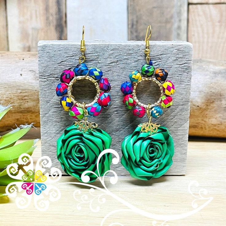 Medallion Rose Corn Husk Earrings Unique Handmade Earrings Mexican Aretes - Etsy Unique Handmade Earrings, Corn Husk, Earrings Unique, Unique Earrings, Wedding Earrings, Wyoming, Handmade Earrings, Corn, Handmade Jewelry