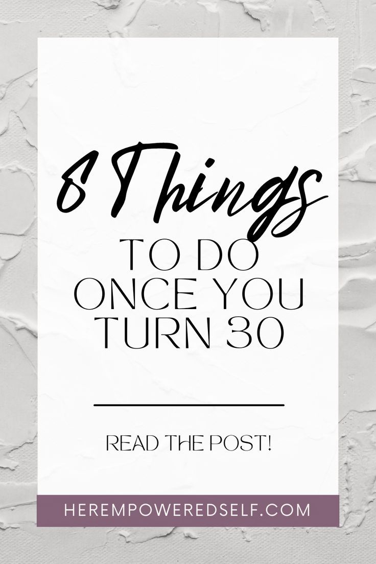 the words 8 things to do once you turn 30 read the post