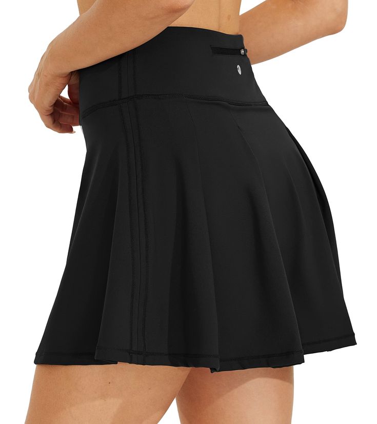 PRICES MAY VARY. 80% Nylon, 20% Spandex Elastic closure Machine Wash Longer Skirt length: We added 2" to the length of our running skirt, to provide more coverage allowing you to enjoy a full range of motion during the court, course, or trail. Tummy Control: High-waisted and soft wide-knit waistband offers tummy support and full coverage, without sacrificing style. Built-in shorts for comfort & protection: The shorts are designed with a silicone anti-slip band around the hemline, preventing the Sports Skirted Shorts, High Waist Sporty Skirt In Specific Color, Sporty High Waist Solid Color Skirt, Short Sports Skirt In A Specific Color, Sporty High Waist Solid Skirt, Sports Pleated Short Skirt, Pleated Skirted Sports Bottoms, Sports Mini Pleated Skirt, Sports Pleated Mini Skirt