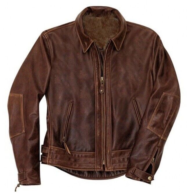 Mens Vintage Antique Brown Leather Jacket Brown Fashion Biker Leather Jacket  DESCRIPTION  Condition: Brand New Material: Genuine Lambskin Leather Lining: 100% Polyester Brilliant Design, Professionally Cut and Premium Stitching throughout. Design: Design Customization Available. BE WISE ALWAYS PURCHASE ORIGINAL LEATHER....! "After Purchase Please leave your size in (eBay message)" Please see the size Chart and size Guide on the attach picture HOW TO MEASURE Mens Leather Jacket Vintage, Vintage Motorcycle Jacket, Mens Leather Jacket, Leather Jacket Vintage, Mens Fashion Rugged, Leather Jacket Style, Rugged Style, Real Leather Jacket, Biker Leather