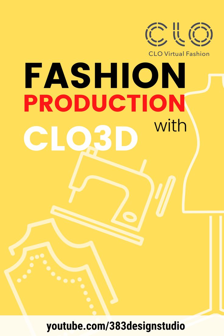 a yellow poster with the words fashion production with cloud