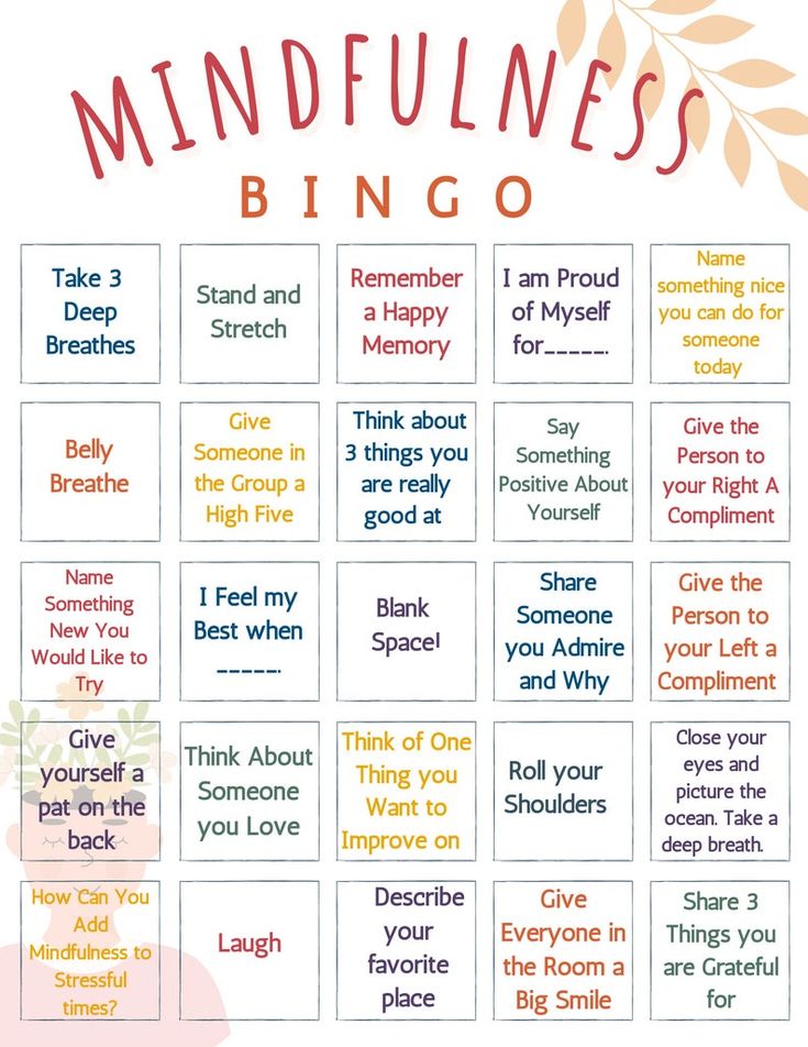 a printable mindfulness game for kids