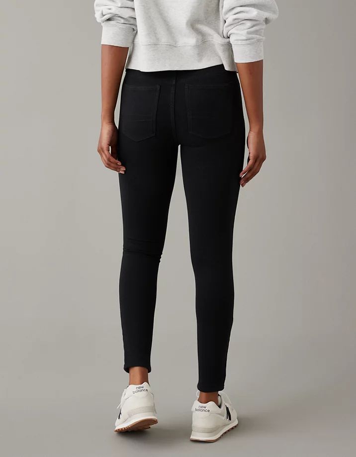 AE Knit X Next Level High-Waisted Jegging Stretch Bottoms For Elevated Casual Fall Wear, Stretch Pants For Elevated Casual Fall Wear, Fitted Everyday Fall Leggings, Everyday Fall Leggings, Stretch Bottoms For Everyday In Fall, High Rise Bottoms For Everyday Winter Wear, Stretch Cotton Jeans For Fall, Stretch Pants For Everyday Fall Wear, Fall Stretch Cotton Jeans