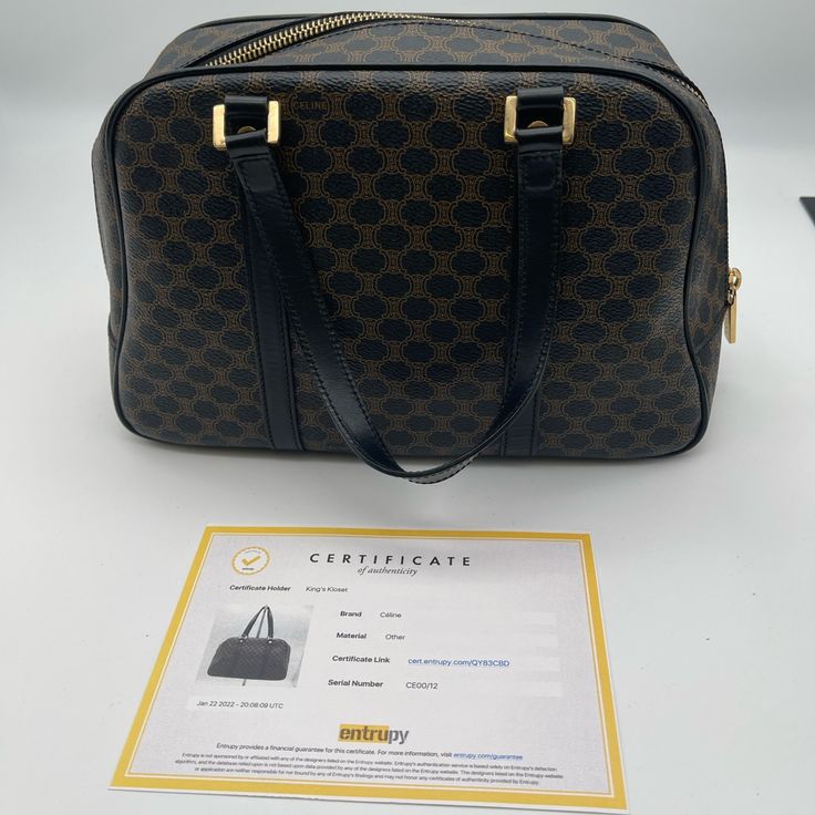 Celine Macadam Boston Bag Brown Monogram With Gold-Toned Hardware Good Condition, Includes Certificate Of Authenticity Approx: 7”X10”X5” Strap Drop 5” Functional Closures Noticeable Flaws: Worn Handles, Worn Corners, Scratches And Scuffs, Etc.. Please Refer To Photos For Additional Details. Sku: Lc60kr83708q Certificate Holder, Branding Materials, Celine Bags, Boston Bag, Brown Gold, Boston, Handles, Bag Lady, Monogram