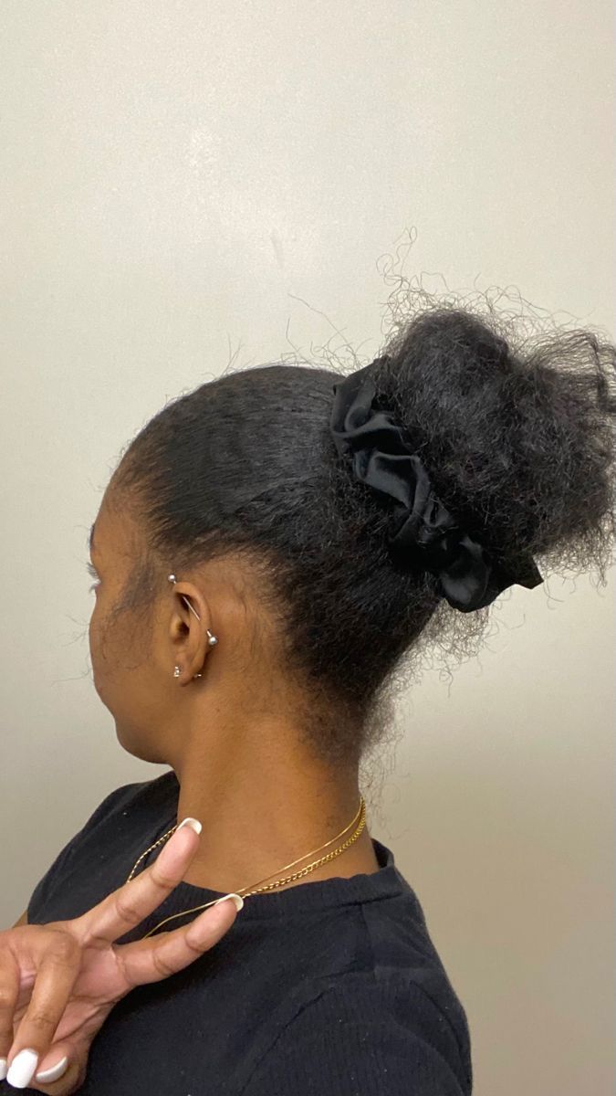 Ballerina Bun Natural Hair, 4c Messy Bun, 4c Long Hair, 4c Aesthetic, 4c Bun, Cute Short Natural Hairstyles 4c, Cute Short Natural Hairstyles, Healthy Black Hair, Big Natural Hair