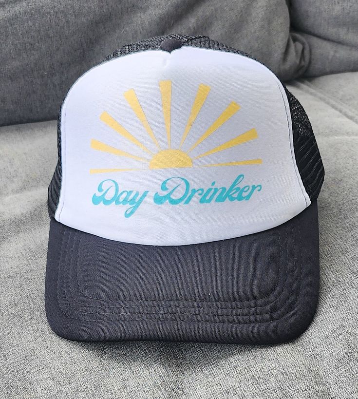 Day Drinker Foam Front Trucker Hat Snap Back Summer Hats - Etsy Trendy Bachelorette, Boat Hat, Hat Day, Trendy Hat, Hat Ideas, Bachelorette Gifts, Summer Hat, Hat For Women, Girls Weekend