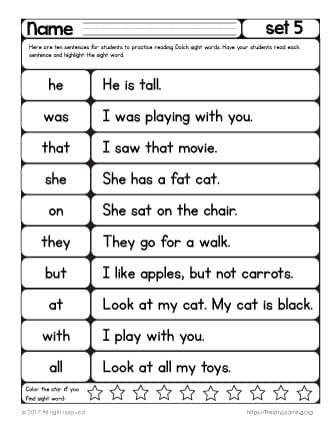 worksheet for beginning with the letter i and number five, which includes words that are