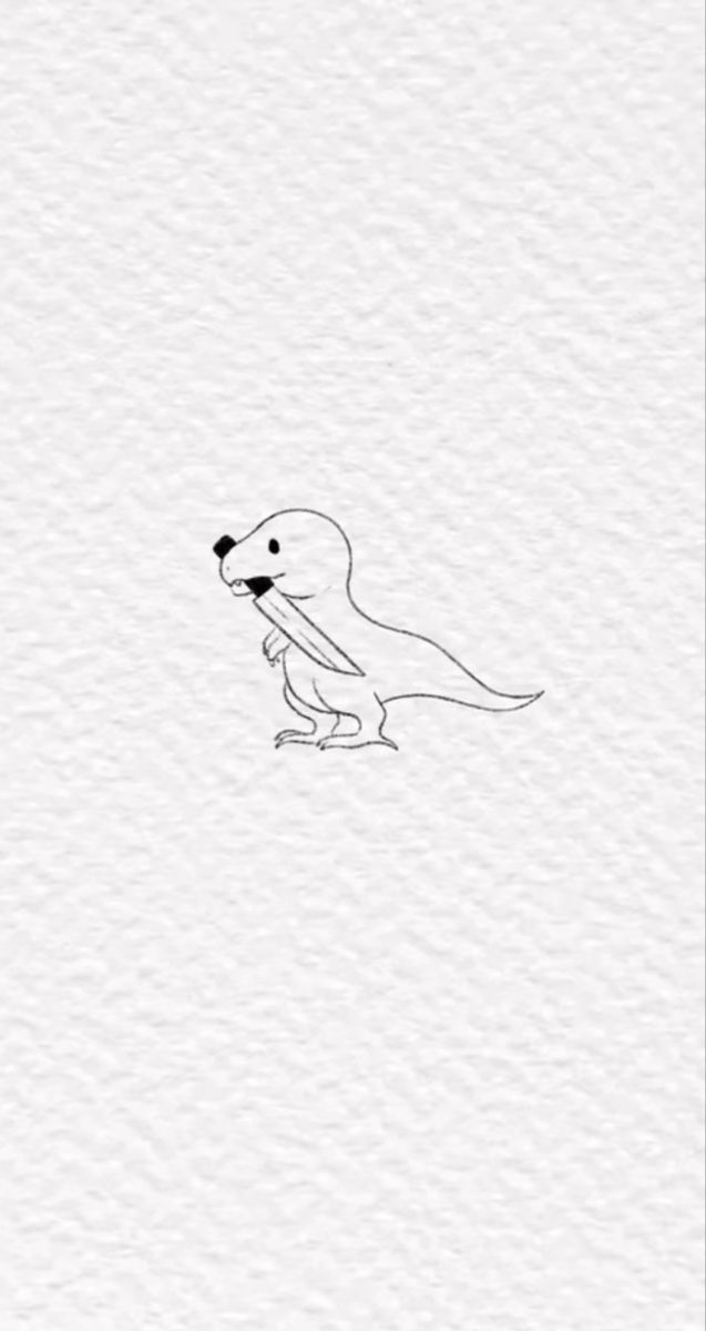 a drawing of a small bird on a white paper with the words, i love you