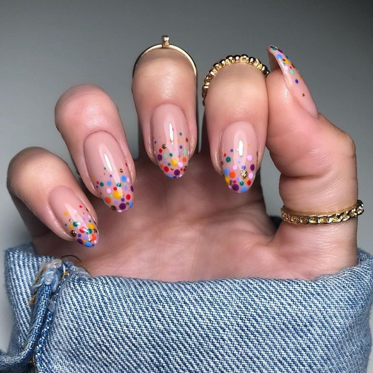 Polka Dot Nail Designs, Dot Nail Designs, Dot Nail Art, Colorful Nail, Polka Dot Nails, Dots Nails, Art Nails, Chic Nails, Fancy Nails