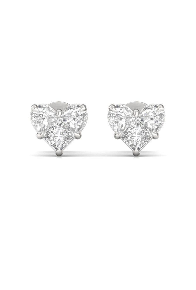 Item Code ER-24 Metal Type Yellow Gold Metal Karat 18 kt Diamond Natural Diamond Shape Heart (Illusion) Diamond Ct 1.00 ct Diamond Color FG Diamond Clarity VS Earring Length 6.1 mm Earring Width 6.0 mm Introducing the heart illusion cut diamond gold stud earring, a timeless and elegant pair of earrings that are sure to make a lasting impression. These earrings feature an heart stud design, with heart illusion cut natural diamonds elegantly set in a polished 18K gold stud the natural diamonds spa Vvs Clarity Diamond Heart Cut Earrings, Diamond Heart Cut Earrings With Prong Setting, Classic Heart-shaped Diamond Earrings, Fine Jewelry Heart Cut Brilliant Earrings, Diamond Heart Earrings With Prong Setting For Formal Events, Classic Heart-shaped White Gold Diamond Earrings, Round Brilliant Cut Diamond Heart Earrings, Diamond Heart Earrings With Brilliant Round Cut, Diamond Heart-shaped Earrings With Brilliant Cut