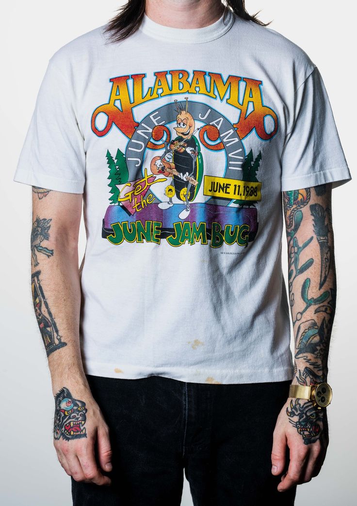 Super cool vintage 1988 Alabama shirt. This shirt is worn in and an awesome vintage tee! There are some small stains along the bottom (see pictures). Size Large. Vintage T-shirt For Spring Streetwear, Vintage T-shirt With Sublimation Print For Streetwear, Vintage Sublimation Print T-shirt For Streetwear, Vintage Pre-shrunk T-shirt For Spring, Vintage Style T-shirt For Spring Streetwear, Def Leppard Shirt, Alabama Shirt, Alabama T Shirts, Alabama Shirts