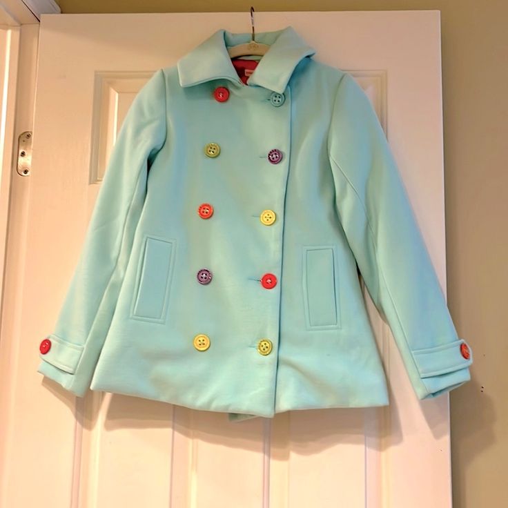 Little Miss Matched Brand Girl’s Colorful Wool Peacoat. Size 12 Never Worn- New With Tags. Perfect Condition. Warm With Beautiful Silky Lining. Cute Rain Coat, Kidcore Jacket, Pea Coat Outfits, Color Block Clothes, Toddler Winter Coat, Boys Winter Jackets, Gap Denim Jacket, Wool Pea Coat, Miss Match