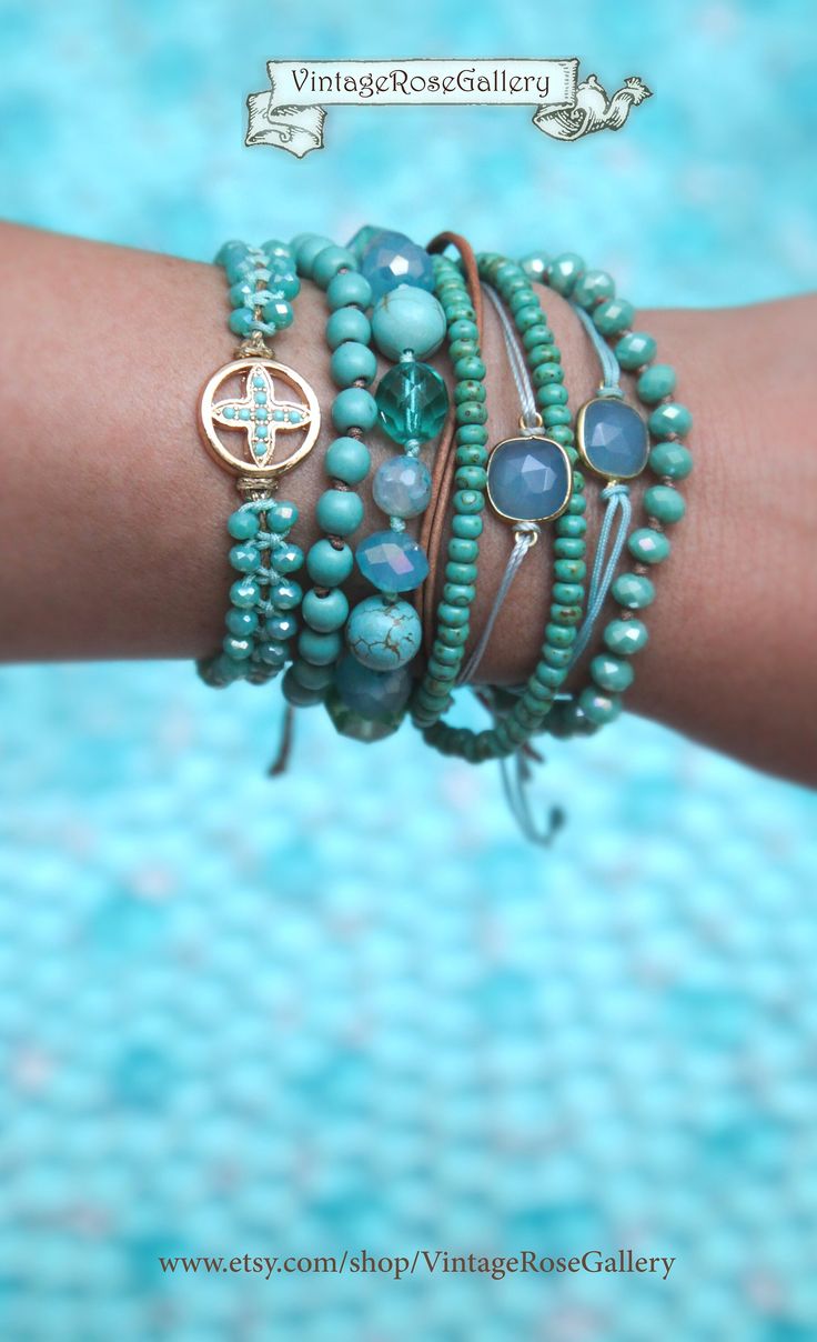 Cross Turquoise Bracelet, Cross Bracelet , Summer Boho Chic Bracelet, Cross Turquoise  Bracelet, Friendship Bracelet  The ultimate SUMMER BOHO CHIC bracelet . A Cross  bracelet for everyday use so unique and so beautiful .... The perfect gift for you and your loved ones  Perfect for Summer time as it is very beautiful on its own or layered with your other favourite pieces  Features turquoise sparkling crystal beads a beautiful gold cross with tiny turquoise colour beads.  This unique bracelet fi Turquoise Adjustable Hand Wrapped Friendship Bracelets, Adjustable Hand Wrapped Turquoise Friendship Bracelets, Adjustable Turquoise Hand Wrapped Friendship Bracelets, Adjustable Turquoise Hand-strung Wrap Bracelet, Turquoise Hand Wrapped Wrap Bracelet Gift, Blue Beaded Spiritual Bracelets With Sliding Knot, Blue Spiritual Beaded Bracelets With Sliding Knot, Spiritual Blue Beaded Bracelets With Sliding Knot, Spiritual Hand Wrapped Turquoise Friendship Bracelets