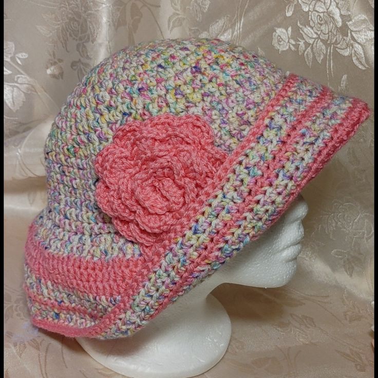 **Bundle For Shipping Discount** Stylish And Versatile Hand Crafted Hat Can Be Worn Brim Up Or Down In Many Ways To Suit Your Shade And Vision Needs In The Moment! Large Crocheted Flower Embellishment To Match Pink Stripes Nwot, Never Worn One Of A Kind Handmade From 100% Acrylic Yarn 23" Around Crown Gradually Gets Larger Toward Brim Extra Wide 4" Brim Great For A Day Outdoors, Walking, Beach, Gardening Hand Washable Smoke Free / Pet Free Environment Casual Pink Brimmed Hat, Casual Pink Sun Hat, Pink Casual Sun Hat With Curved Brim, Casual Pink Sun Hat With Curved Brim, Pink Brimmed Summer Hat, Fitted Yarn Beach Hat, Pink Wide Brim Hat One Size, Pink Sun Hat For Spring, One Size Fits Most, Handmade Pink Sun Hat For Spring