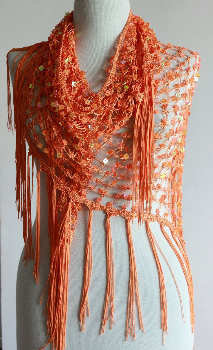 My shop https://www.etsy.com/shop/Pinkbeige 🧡 Material: Acrylic 🧡 QUALITY: This amazingly soft and hand crochet knit  acrylic, squin shawl is triangle and super stylish.  🧡 Length Approx. 79" (200 cm) with / width Approx. 44".(110 cm) x 2 Triangle 🧡 A PERFECT GIFT: It's a perfect gift for friends and families 🧡 Hand Gentle Cool Wash. Lay Flat To Dry, Do Not Wring 🧡 Produced in smoke and pet free environment.  🧡 READY TO SHIP! IF YOU BUY 3 ITEM , YOU GET 1 ITEM FREE AND EXPRESS FREE SHIPPI Crochet Triangle Scarf, Triangle Shawl, Crochet Triangle, Knit Shawl, Triangle Shawls, Triangle Scarf, Scarf Crochet Pattern, Shawl Scarf, Knitted Shawls