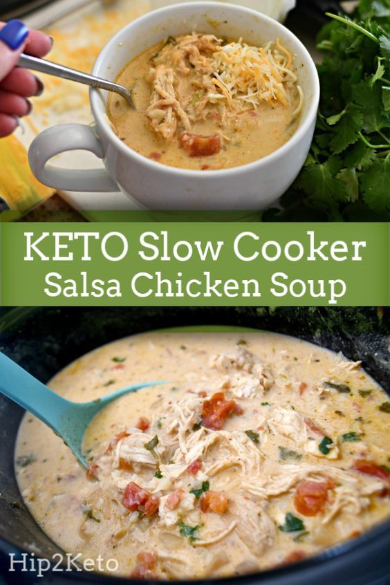 keto slow cooker salsa chicken soup