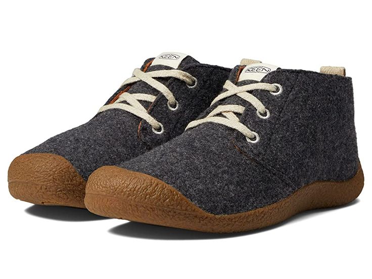 KEEN Mosey Chukka - Men's Boots : Charcoal Grey Felt/Birch : Upgrade your style with cool fashion for formal looks with KEEN Mosey Chukka. Breathable textile upper, lining, and insole. Round toe silhouette with protective cap. Features PFC-free water repellency technology to keep out the wet elements. Cushioned footbed is infused with probiotic technology to naturally break down sweat odor without heavy metals or hazardous chemicals. Dry waterproof, breathable membrane keeps out the wet elements Outdoor Gum Sole Sneakers With Round Toe, Gum Sole Sneakers For Outdoor Activities, Fall High-top Lace-up Sneakers For Outdoor, Mid-top Sneakers With Gum Sole For Outdoor Activities, Casual Hiking Sneakers With Cushioned Footbed, Comfortable Walking Shoes With Laces For Outdoor Activities, High-top Lace-up Sneakers With Gum Sole For Outdoor Activities, Fall Outdoor High-top Lace-up Sneakers, Lace-up High-top Sneakers With Gum Sole For Outdoor Activities