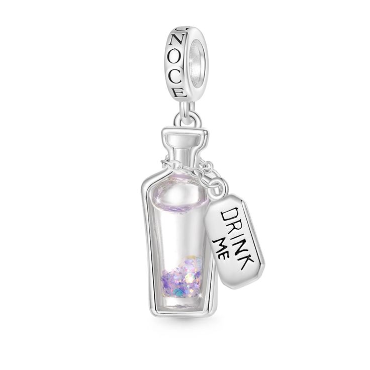 PRICES MAY VARY. *[Inspiration]: Inspired by Lewis Carroll's Alice's Adventures in Wonderland, embark on a whimsical journey down the rabbit hole with our enchanting collection. This pendant glows softly in the dark and holds the magic potion. Round the neck of the bottle is a paper label, with the words "DRINK ME" beautifully printed on it in large letters. *[Officially Licensed and 100% Authentic]: This product's design is inspired by the British Library collection.Classic elements and styles Magic Charms, Alice's Adventures In Wonderland, Magic Potion, The British Library, Things Under A Microscope, Drink Me, Fitness Bracelet, Adventures In Wonderland, Lewis Carroll