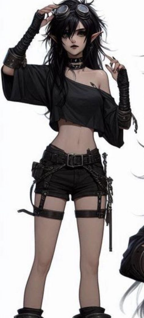 Vampire Outfit Female, Vampire Clothes, Badass Outfit, Female Drawing, Goth Women, Security Officer, Drawing Clothes, Goth Outfits, Goth Fashion