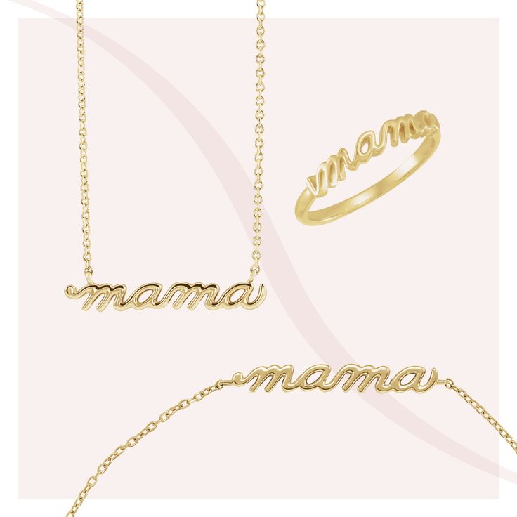 FREE shipping on all orders! FREE 5 Day Returns! Learn More. Storyteller by Vintage Magnality Designer: 302® Fine Jewelry Petite Mama Script 16" or 18" Necklace in Solid 14K Gold, Platinum or Silver Our Petite Mama Script Necklace makes the perfect push present or Mother's Day gift. Or maybe you want to recognize a special someone who's a mother in your life? Tell your story to the world with your jewelry that you're a mama, one of the many sides and parts of you. Being a mother is the most impo Classic 14k Jewelry For Mother's Day, Classic 14k Stamped Jewelry For Mother's Day, Classic 14k Gold Necklace For Mother's Day, 14k Gold Jewelry Gift For Mom, Classic Yellow Gold Jewelry For Mother's Day, Classic Yellow Gold Name Necklace For Mother's Day, Yellow Gold Jewelry With Hallmarks For Mom, Stamped 14k Rose Gold Necklace For Mother's Day, 14k Gold Necklaces For Mom