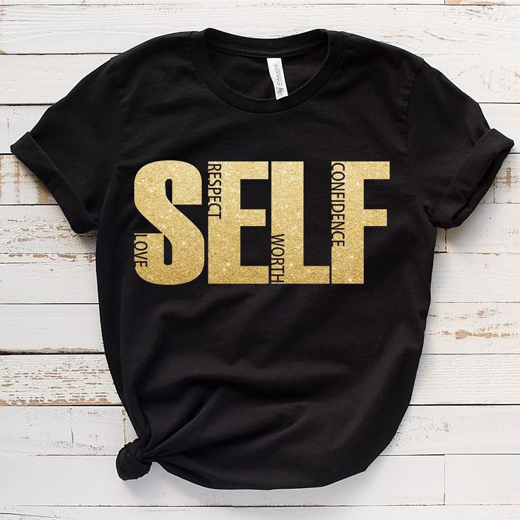 Self Love Tee-shirt. Celebrate yourself with love, respect, worth, confidence. Swag Shirts, Christian Merch, Slogan Shirts, Positive Shirt, Cute Shirt Designs, Kindness Shirts, Self Love Affirmations, Statement Tees, Inspirational Shirt