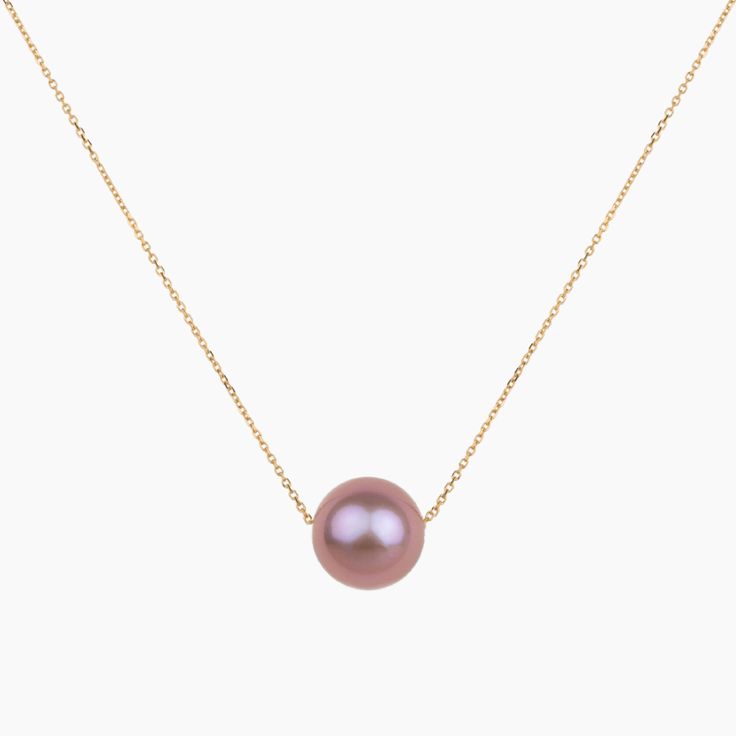 This listing is for one Floating Pink Pearl Necklace Beautiful Large 12mm or 13mm AAA Round Pink Edison Pearl Pearl floats on a 18 inch Cable Chain Available in Sterling Silver, 14kt Gold Filled, or 14kt Rose Gold Filled Available in Solid 14kt Gold here Note: All of our pearls are natural and therefore, one of a kind. Each pearl will have variations in color/surface/shape that may not be exactly as shown in the image. This makes each piece of jewelry truly unique! Shop all Pink Pearl Jewelry he Rose Gold 14k Gold Necklace With Pearl Pendant, Rose Gold Single Strand Necklace For Anniversary, Rose Gold Single Strand Necklace As Gift, Rose Gold Single Strand Necklace For Gift, Fine Jewelry Rose Gold Single Strand Necklace, Rose Gold Single Strand Necklace In Fine Jewelry Style, Fine Jewelry Rose Gold Pearl Necklace, Rose Gold Round Necklace With Pearl Pendant, Rose Gold Round Pearl Necklace In Fine Jewelry Style