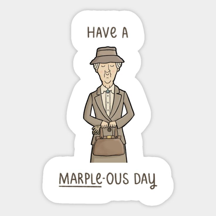 a sticker that says have a marple - ous day