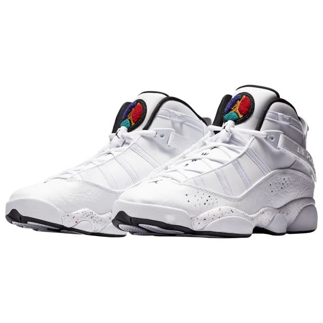 Jordan 6 Rings - Men's | Foot Locker Throwback Round Toe Skate Shoes For Streetwear, Throwback Jordan Shoes For Streetwear, White Throwback High-top Sneakers For Streetwear, Throwback Custom Sneakers For Streetwear With Rubber Sole, Throwback Streetwear Custom Sneakers With Rubber Sole, White Throwback High-top Custom Sneakers, White Throwback High-top Sneakers With Rubber Sole, Throwback White Jordan Shoes With Boost Midsole, Throwback Custom Sneakers For Streetwear With Round Toe