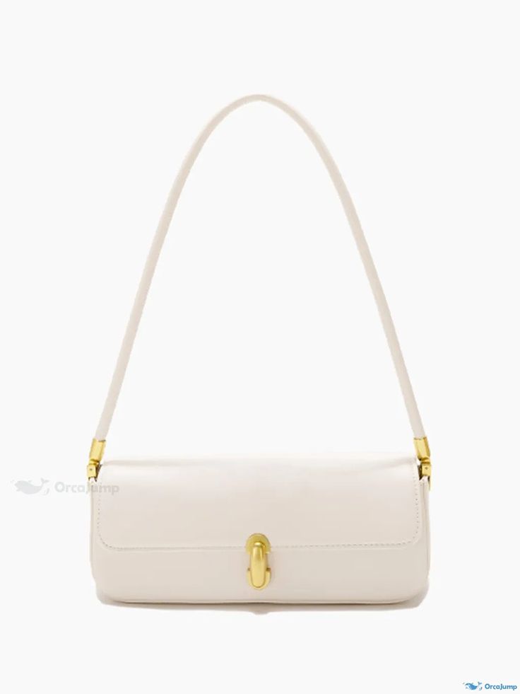 OrcaJump - Stylish and Minimalist Womens Twist Lock Baguette Underarm Bag Everyday Square Baguette Bag With Gold-tone Hardware, Everyday Clutch Baguette Bag With Gold-tone Hardware, Office Baguette Clutch Bag, Everyday Baguette Clutch With Gold-tone Hardware, Elegant Everyday Handheld Baguette Bag, Elegant Handheld Baguette Bag For Everyday, Elegant Baguette Bag For Everyday Use, Square Baguette Bag With Gold-tone Hardware For Daily Use, Formal Beige Rectangular Baguette Bag