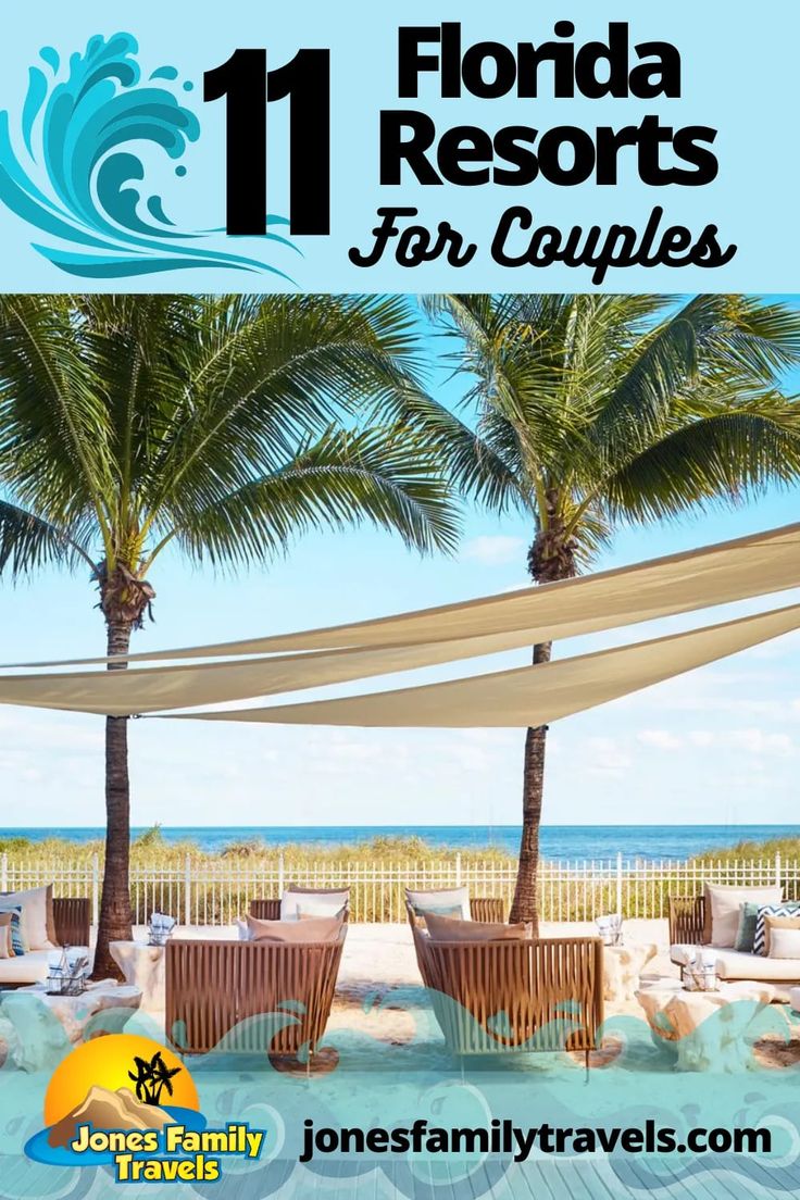 the front cover of florida resort for couples