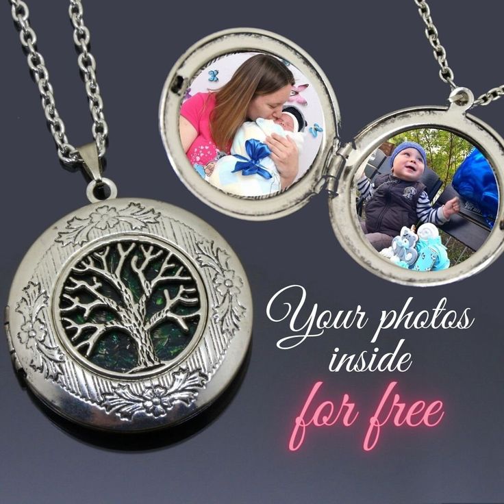 "This Tree of life Locket Necklace is the best gift for wife, mother or girlfriend. You can insert your favorite photos inside this locked necklace. Chain included. The size of circle locket is approx. 3×3 cm (1.2×1.2 in), the length of chain is custom. I use epoxy resin for joining metal components and extra security.   I can personalize this locket with your photo or initials FOR FREE! You can send me one or two chosen images in the best resolution you have - and I'll insert it inside this loc Locked Necklace, Sterling Silver Medallion Locket Necklace Personalized Gift, Circle Locket, Personalized Sterling Silver Locket Necklace, Gift For Her, Unique Tree Of Life Round Pendant Necklace, Sterling Silver Tree Of Life Round Pendant Jewelry, Sterling Silver Tree Of Life Round Pendant Necklace, Best Gift For Wife, Custom Gift Cards