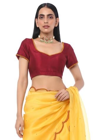 Shop for Label Nitika Yellow Organza Saree With Blouse for Women Online at Aza Fashions Yellow Organza Saree, Organza Saree With Blouse, Organza Embroidery, Embroidery Leaf, Maroon Blouse, Yellow Saree, Embroidered Saree, Sunshine Yellow, Blouse For Women