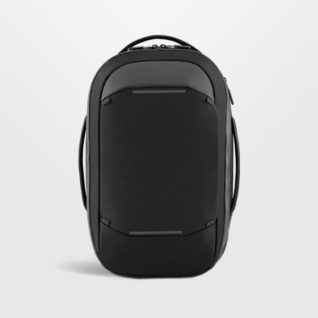 NOMATIC makes packing and travel as painless as possible with this thoughtfully designed backpack. Constructed of water-resistant fabric in classic black, the Navigator offers durability and numerous organizational features including a laptop pocket, RFID-safe compartment and external quick-access pockets. The sleek silhouette expands to accommodate additional essentials, and two removable external straps hold a jacket, travel pillow or last-minute must-haves. A pass-through handle slides easily Backpack Reviews, Cool Glasses, Water Resistant Fabric, Laptop Pocket, Designer Backpacks, Tablet Laptop, Front Design, Crate And Barrel, Sling Backpack