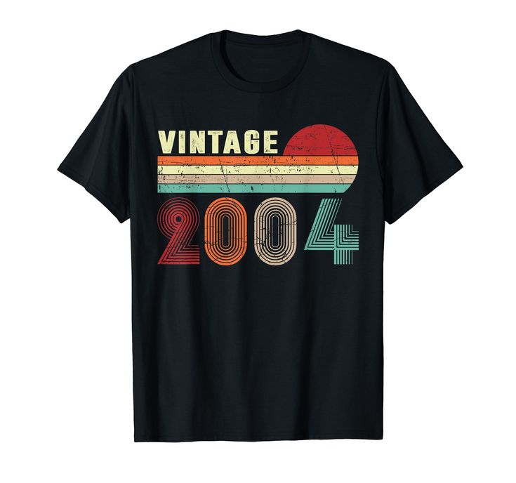 an old style t - shirt with the words vintage in rainbows and colors on it