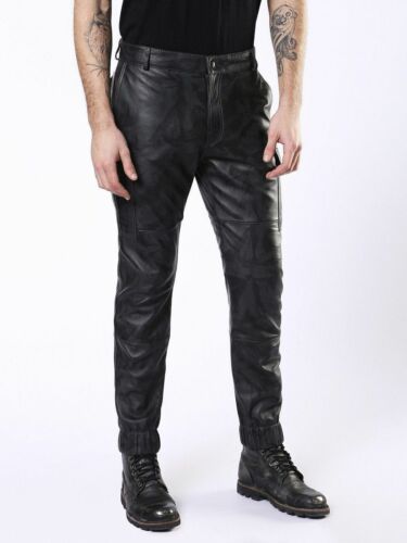 ad eBay - Find many great new & used options and get the best deals for Men's Leather Pant Genuine Lambskin Leather Jean Style Casual Slim Black Pants at the best online prices at eBay! Free shipping for many products! Black Leather Pants With Five Pockets, Faux Leather Trousers For Streetwear, Black Leather Bottoms With Belt Loops, Casual Straight Leg Leather Pants For Streetwear, Edgy Black Leather Pants, Leather Pants With Belt Loops And Tapered Leg, Tapered Leg Leather Pants With Belt Loops, Tapered Leather Pants With Belt Loops, Black Leather Pants With Pockets For Winter