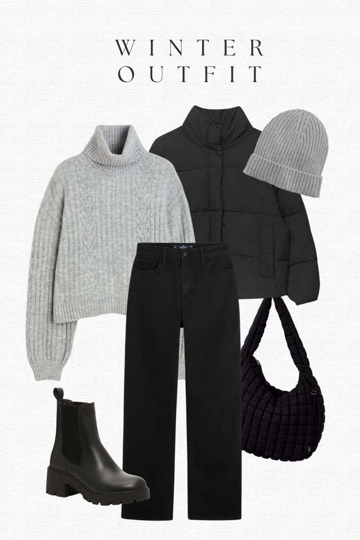 Classic Style Winter Outfits, Vancouver Canada Outfits Winter, Winter Woman Outfits, Winter Black Boots Outfits, Winter Clothes Essentials, H&m Winter Outfits, Skinyjeen Outfit, Outfits 2024 Winter, Ideas Outfit Invierno