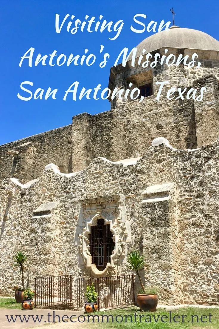 an old church with the words visiting san antonio's mission, san antonio texas