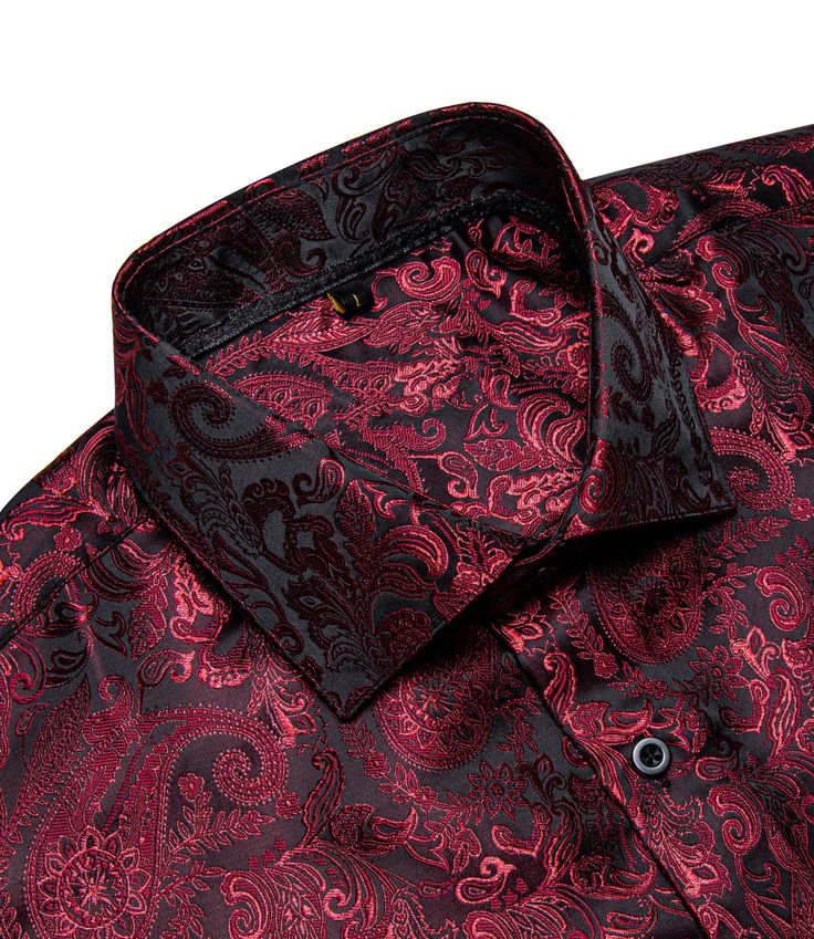 This is the perfect shirt for any man who wants to look stylish and sophisticated. The paisley print is elegant and timeless, and the shirt fits comfortably and looks great on anyone. Whether you're dressing up for a special event or just want to feel your best, this is the shirt for you. Handmade 100% Silk Paisley Dry Clean Only - 30-DAY MONEY-BACK GUARANTEE - Try it! If you don't love it, send it back. We offer free shipping on returns and exchanges. Take your time! You've got 30 days to decid Christmas Dances, Red Paisley, Musical Band, Fathers Day Sale, Button Down Dress, Silk Shirt, Perfect Shirt, Bright Color, Paisley Print