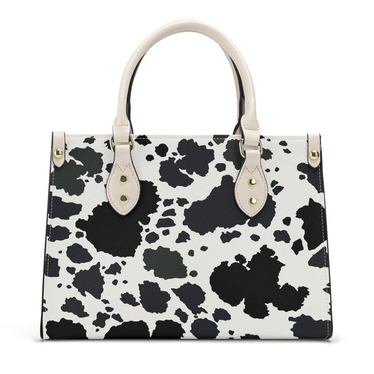 Moo-licious Cow Print Luxury Tote Handbag Tote Handbag, Cow Print, Wallet Case, Everyday Look, Tote Handbags, Phone Numbers, High Grade, Fashion Statement, Fashion Bags