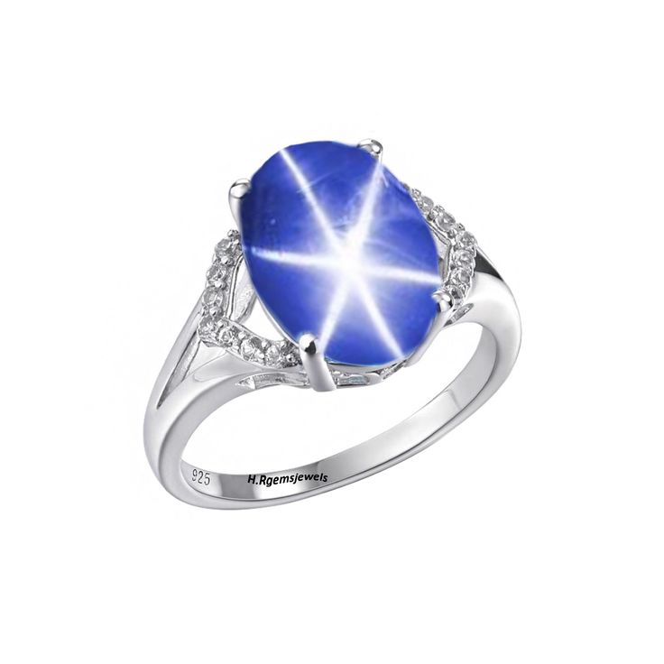 "(Product Details) Main stone - Lindy Star Jewelry Type - Ring Gemstone Shape - Oval Shape Material - 925 Sterling Silver Gender - Women And Girl Sizable - Yes Metal Purity - 925 Color - Blue Lindy Star In Sterling Silver 925 Ring with Rhodium Plated.... (Products details In few Words) This ring is a sterling silver 925 Lindy Star ring for women And Girls. STATEMENT RING FOR ALL OCCASION These silver RING make a gorgeous gift for a loved one - for mom, sister, girlfriend, wife or friend - for an Silver Star-shaped Gemstone Ring, Silver Star-shaped Ring With Gemstone, Star-shaped Silver Sapphire Promise Ring, Star-shaped Silver Sapphire Ring, Star Sapphire Ring, Star Sapphire, 925 Ring, Star Jewelry, Star Ring