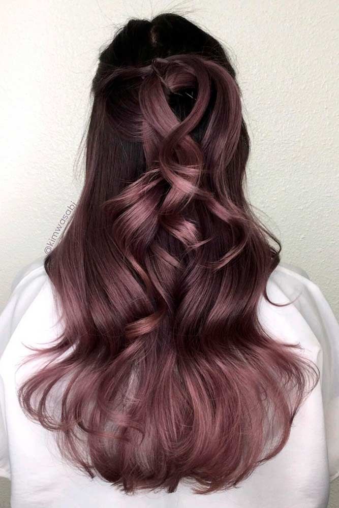 Chocolate Lilac Hair Ideas is the Delicious New Color Trend ★ See more: http://lovehairstyles.com/chocolate-lilac-hair-ideas/ Dusty Lavender, Lilac Hair, How To Lighten Hair, Hair Shades, Hair Colours, Ombre Hair Color, Gold Hair, Cool Hair Color, Grunge Hair