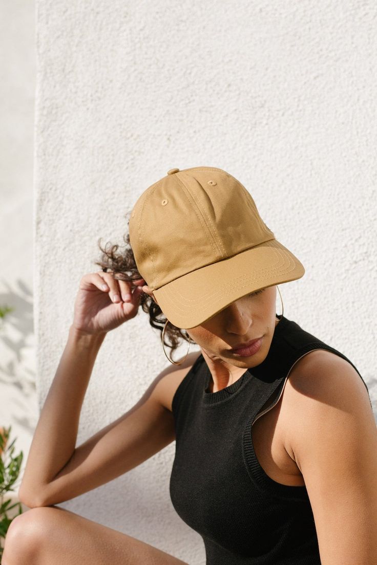 Honey Satin-Lined Baseball Hat – Grace Eleyae Hair Protection, All Hairstyles, Emergency Plan, Messy Hair, Cap Hair, Stylish Hair, Big Game, Messy Hairstyles, Protective Hairstyles