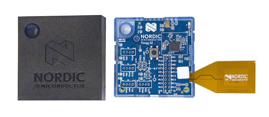 an image of a micro board with the logo nordic on it and a yellow tag