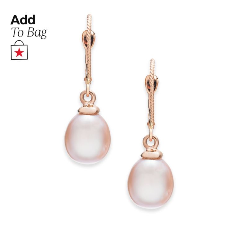 in stock Rose Gold Drop Earrings, Freshwater Cultured Pearls, Gold Drop Earrings, Fresh Water, Freshwater Pearls, Pick Up, In Store, Buy Online, Rose Gold