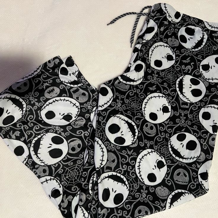 Nightmare Before Christmas Pj Pants Size Xl In Women’s Never Worn Excellent Condition Smoke Free Home The Nightmare Before Christmas Pajamas, Jack Skellington Pajama Pants, Halloween Pjs Pants, Emo Pajama Pants, Cool Pj Pants, Matching Pants Couple, Nightmare Before Christmas Pj Pants, Matching Christmas Pajamas Friends, Pajama Set Christmas