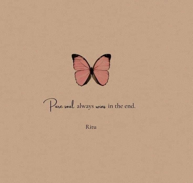 a pink butterfly sitting on top of a piece of paper with the words peace always was in